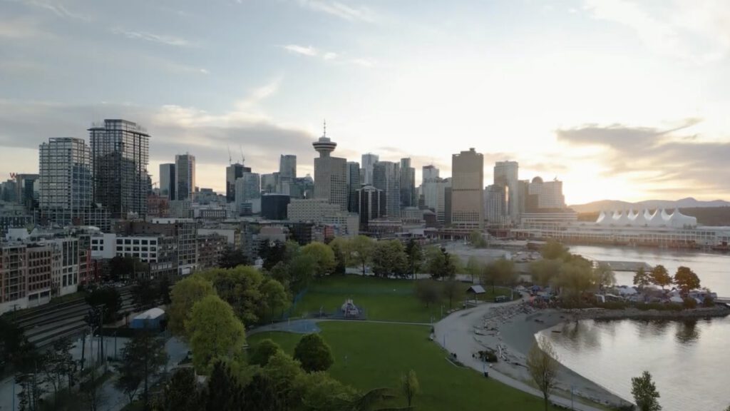 Aerial view of Vancouver, British Columbia